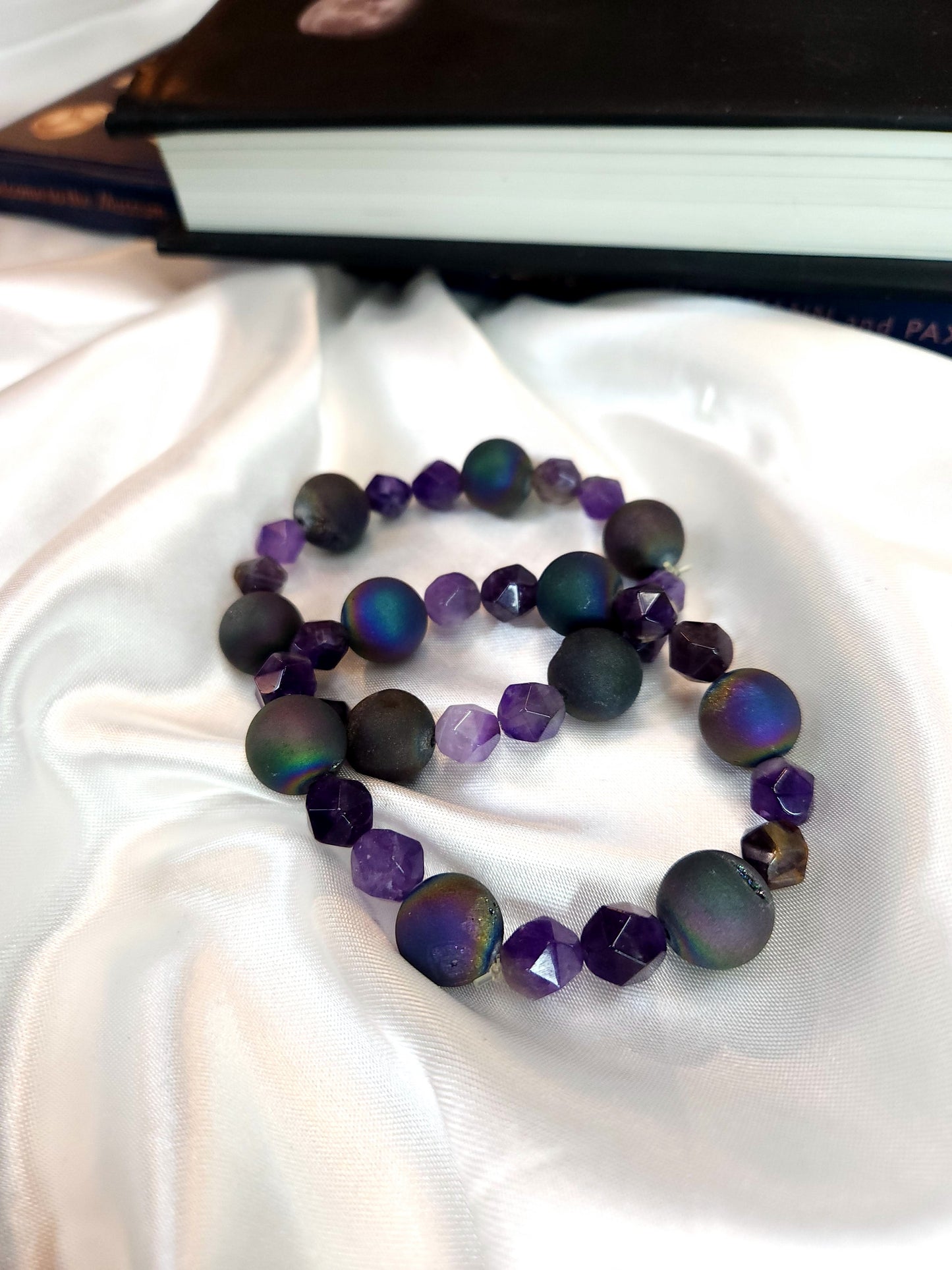 Titanium quartz & Amythest